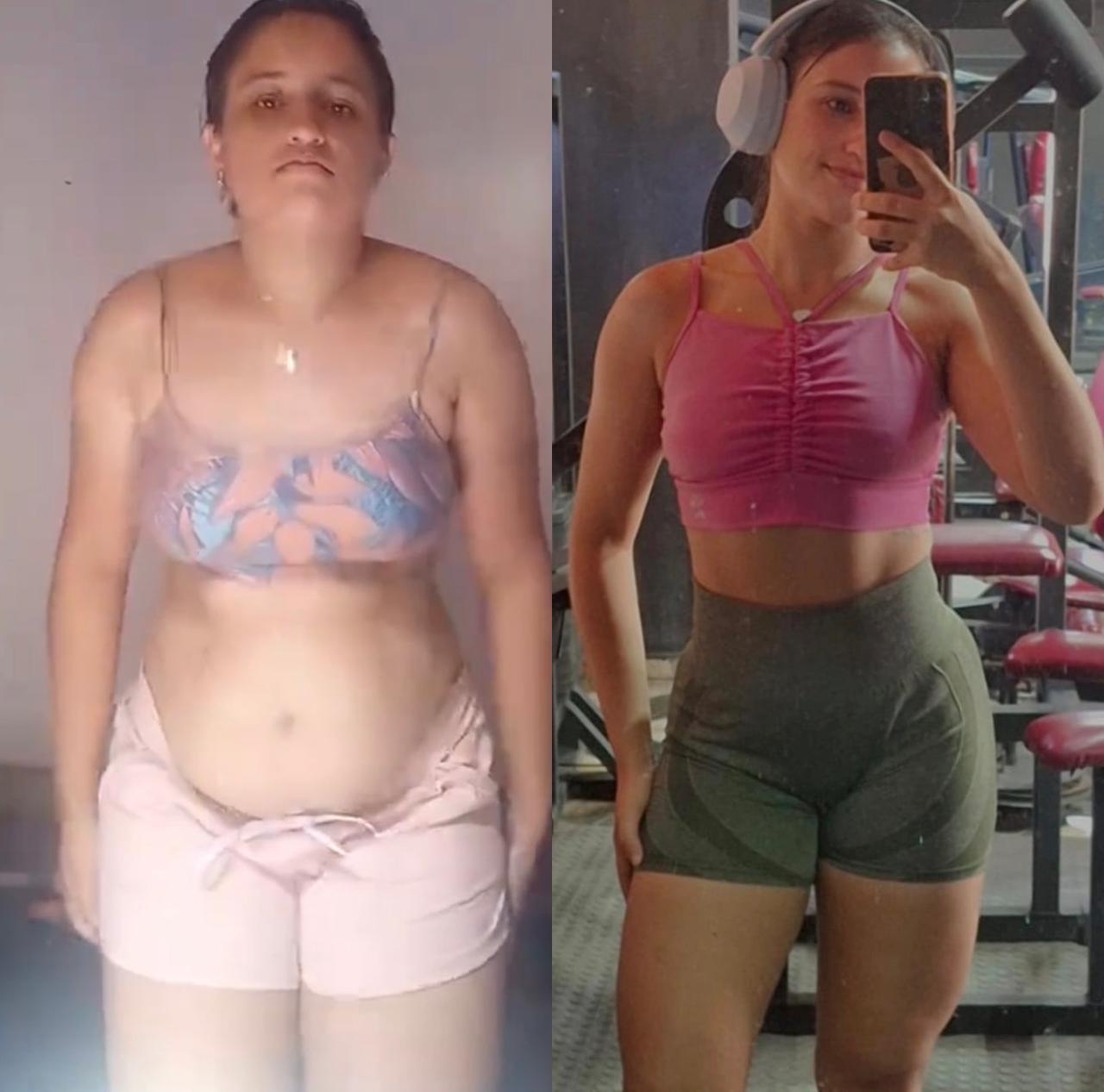 Resultado de aluna do Método Stress Metabólico