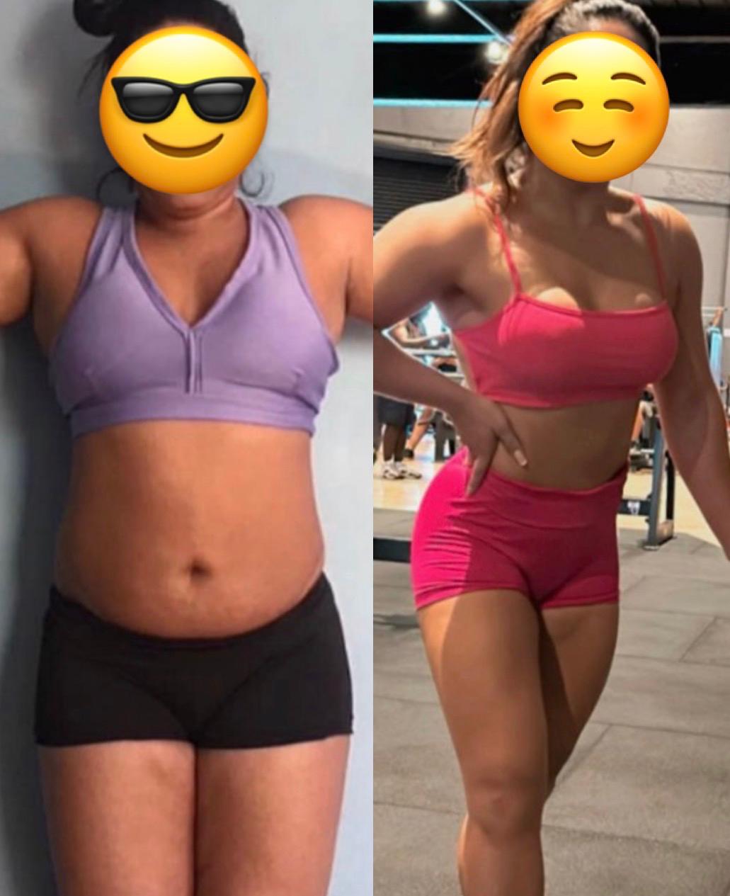 Resultado de aluna do Método Stress Metabólico