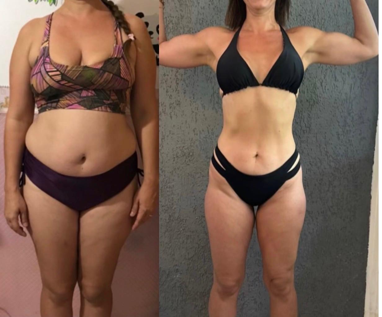 Resultado de aluna do Método Stress Metabólico