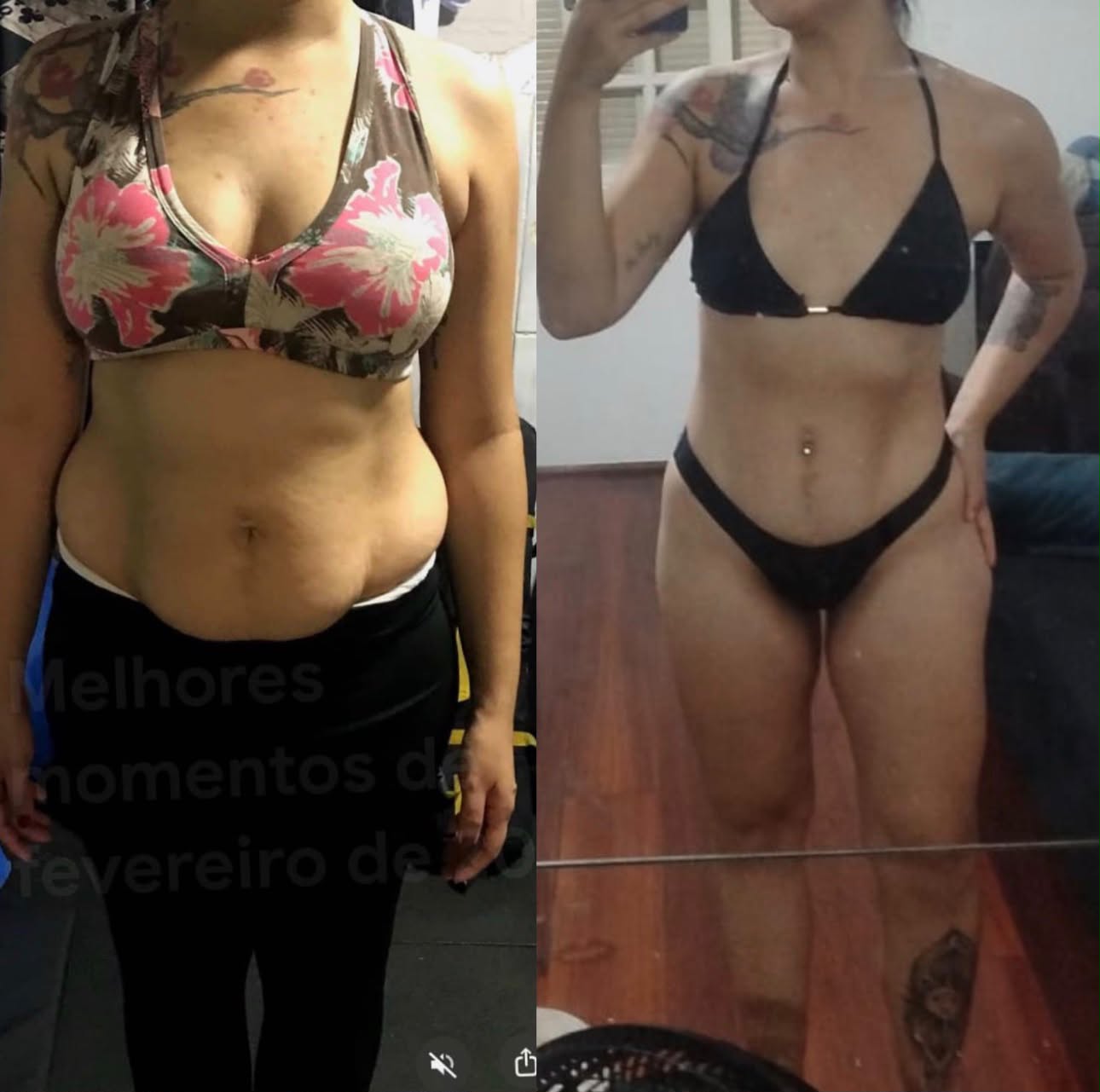 Resultado de aluna do Método Stress Metabólico